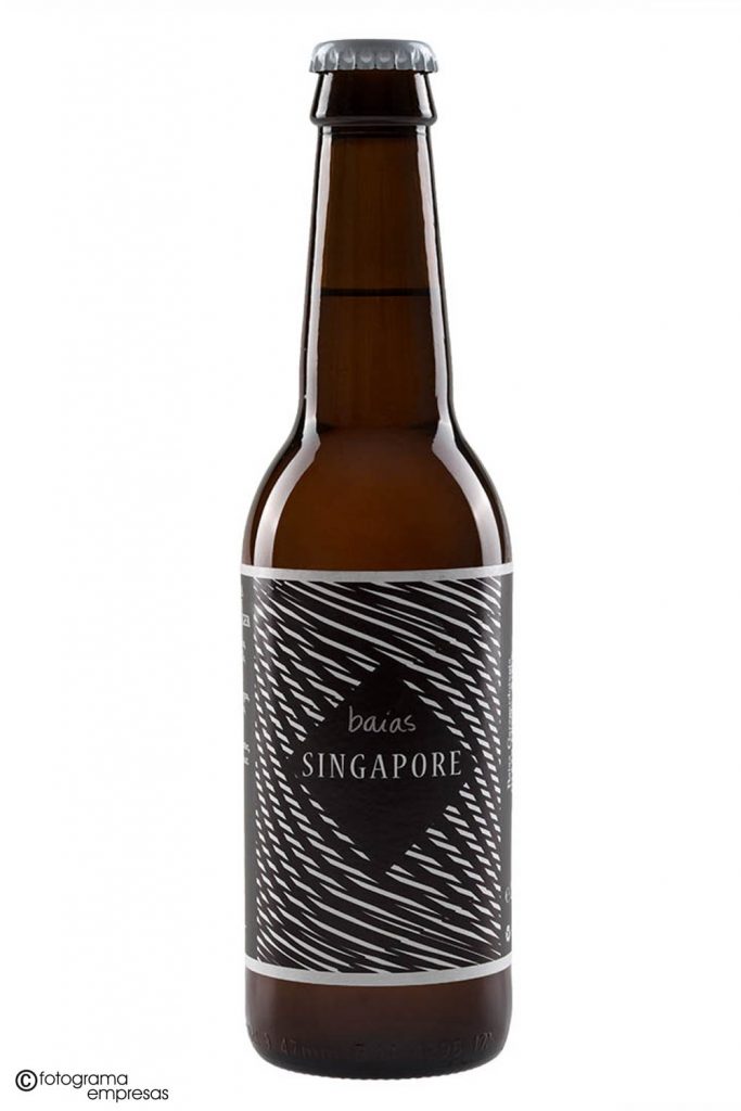 foto de producto de botellín de cerveza de la marca Baias realizada por Fotograma Empresas de Vitoria