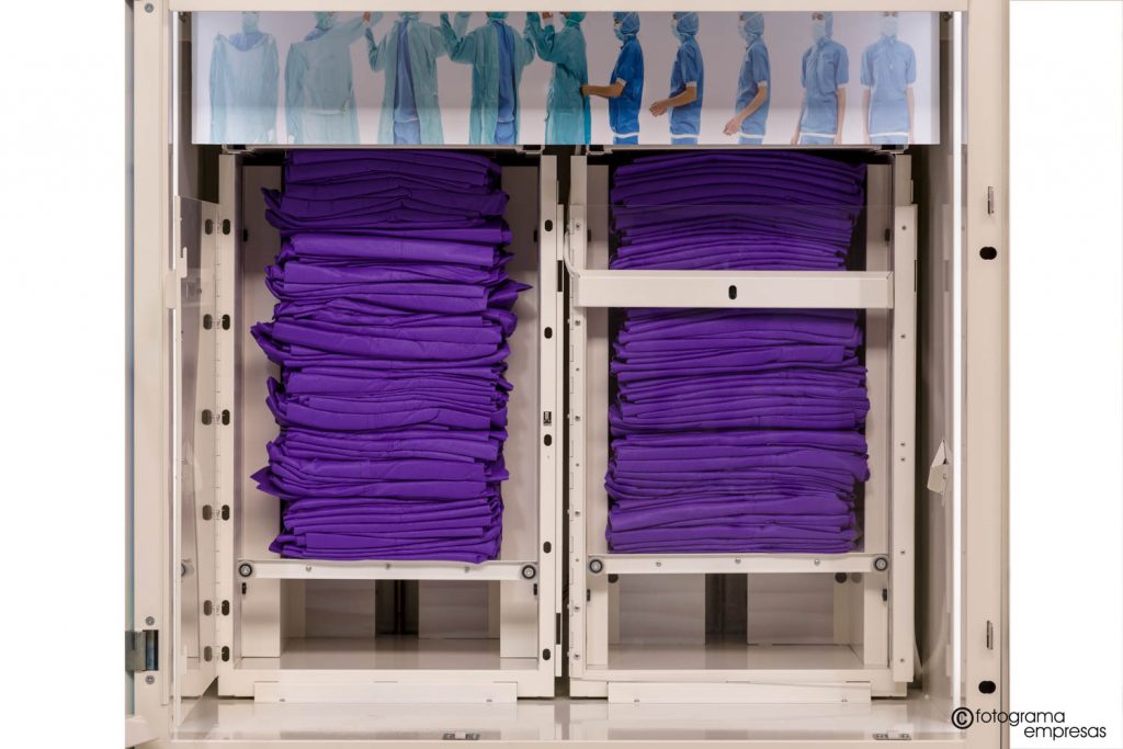 foto de producto maquina de vending de la marca Mölnlycke realizada por Fotograma Empresas de Vitoria